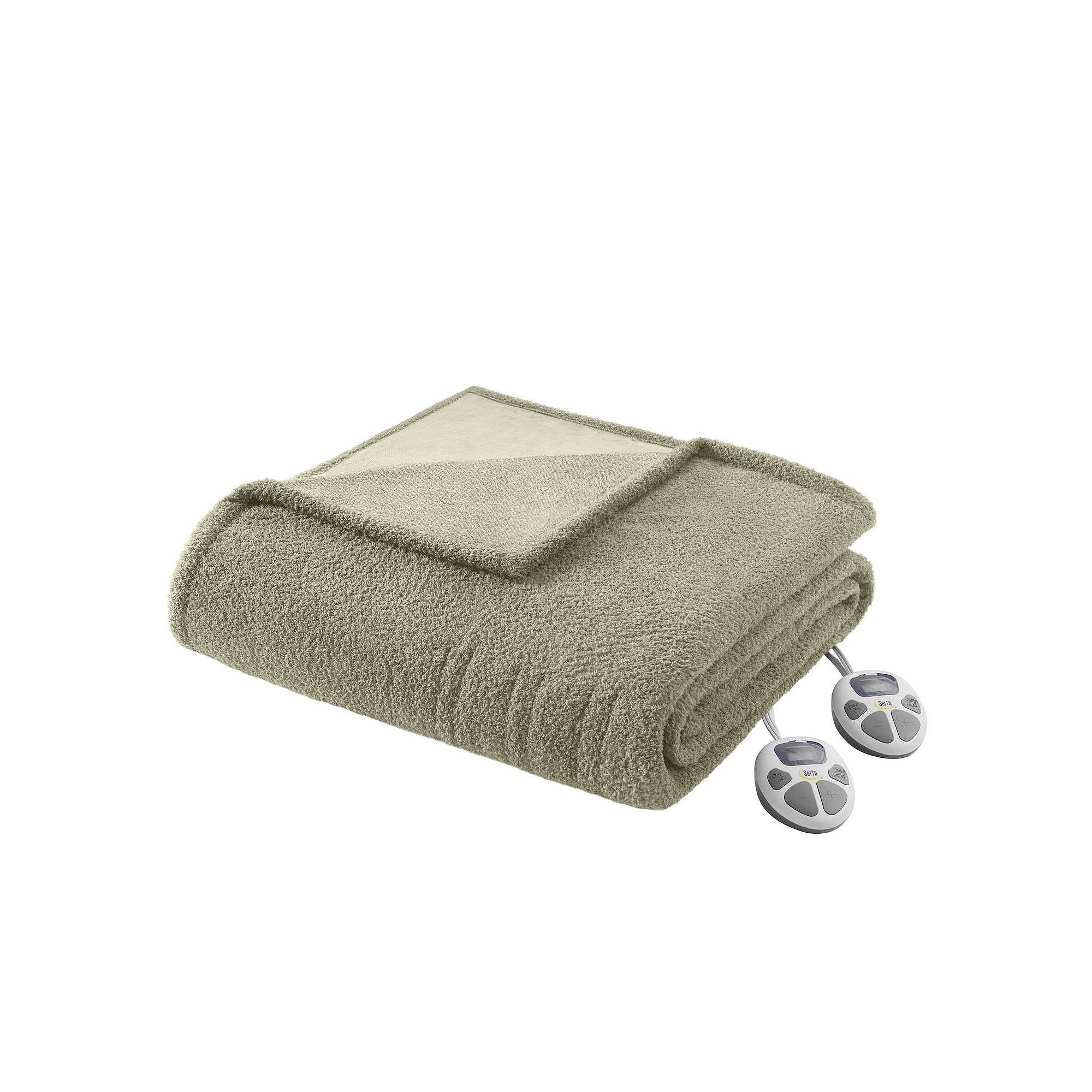 Serta Dream Soft Heated Electric Blanket, Green