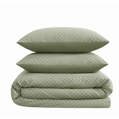 Brooklyn Loom Woven Texture Comforter Set with Shams