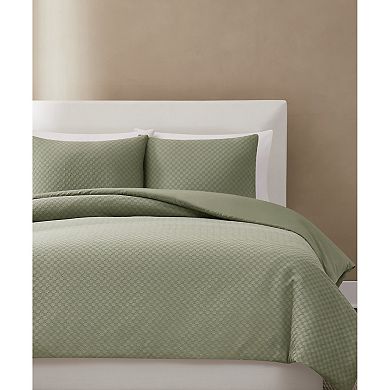 Brooklyn Loom Woven Texture Comforter Set with Shams
