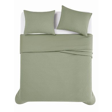 Brooklyn Loom Woven Texture Comforter Set with Shams