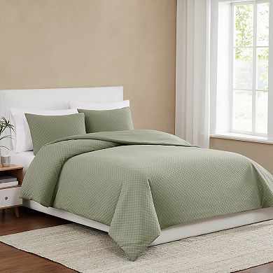Brooklyn Loom Woven Texture Comforter Set with Shams