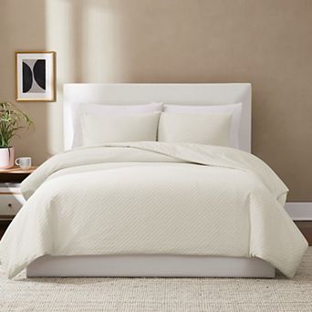 Brooklyn Loom Woven Texture Comforter Set with Shams