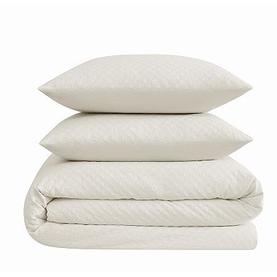 Brooklyn Loom Woven Texture Duvet Set with Shams