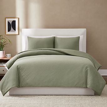 Brooklyn Loom Woven Texture Duvet Set with Shams