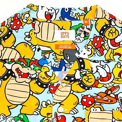 Men's OppoSuits Nintendo Bowser's Kingdom Hawaiian Shirt