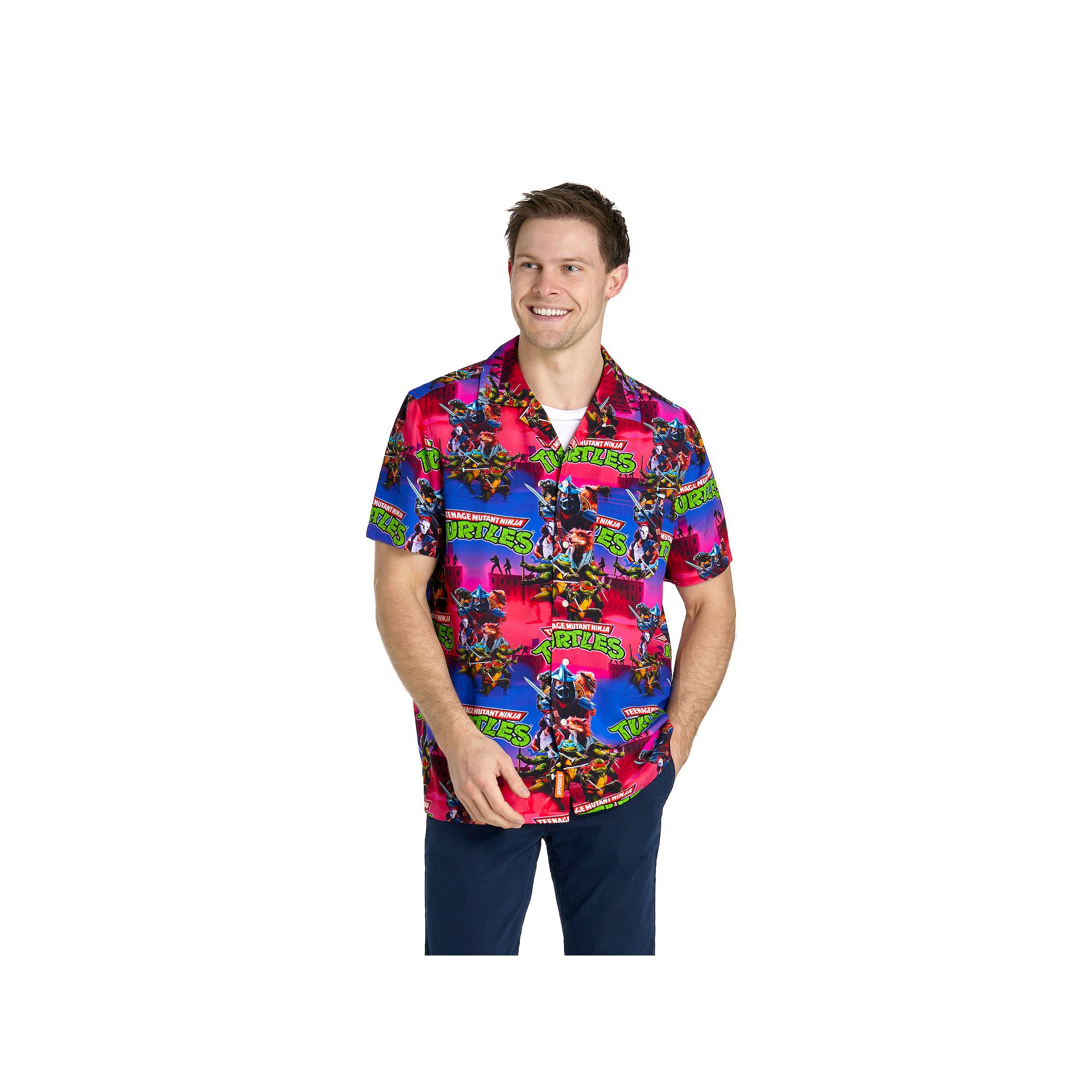 Mens OppoSuits TMNT Teenage Mutant Ninja Turtles Dude! Hawaiian Shirt, Siz