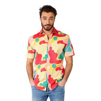 Men's OppoSuits Coral Camo Shirt