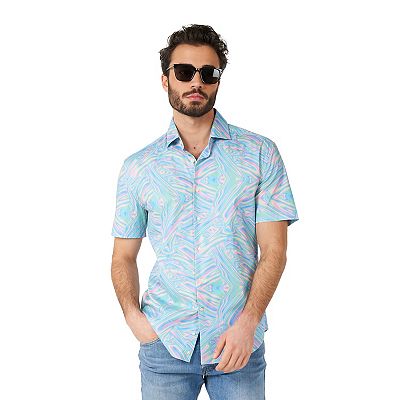 holographic dress shirt Men's Opal Holographic Tank, Muscle Shirt M