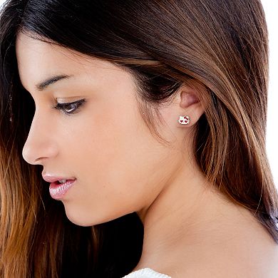 Sanrio Hello Kitty Silver Plated Stud Earrings