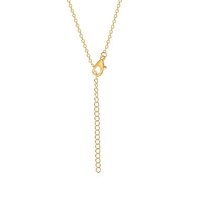 Sanrio 18k Gold Plated Crystal Hello Kitty Necklace