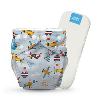 Charlie Banana One Size Reusable Cloth Diaper with Reusable Insert