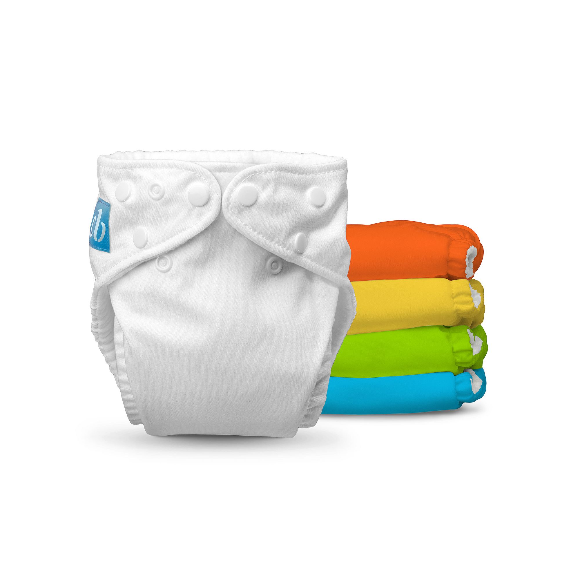 Charlie Banana 5 Pack Reusable Cloth Diapers Set, New Tango Orange