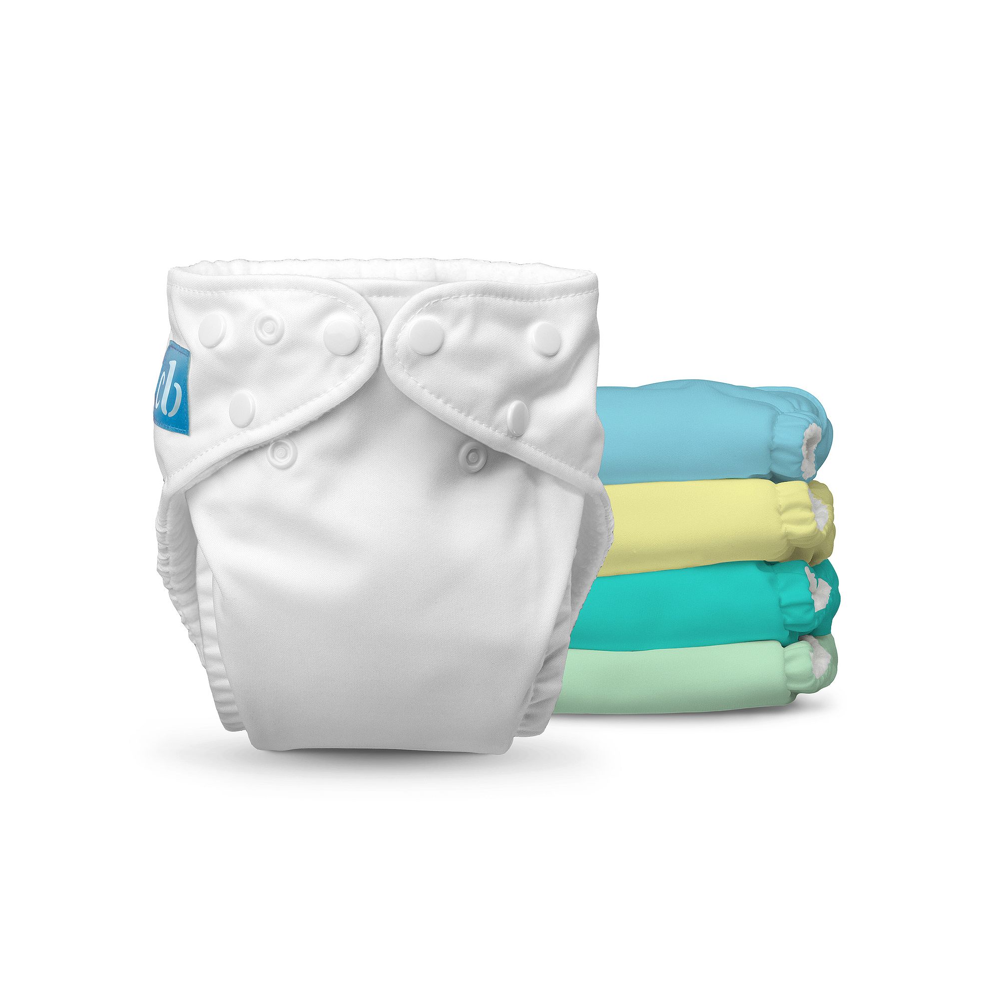 Charlie Banana 5 Pack Reusable Cloth Diapers Set, Pastel