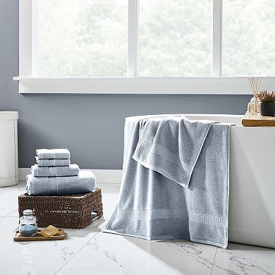 Modern Threads 6-Piece Solid Bath Towel Set