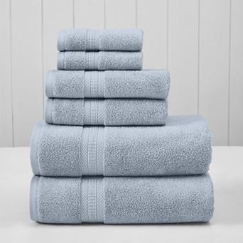 Modern Threads 6 pc Solid Bath Towel Set