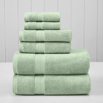Modern Threads 6 pc Solid Bath Towel Set