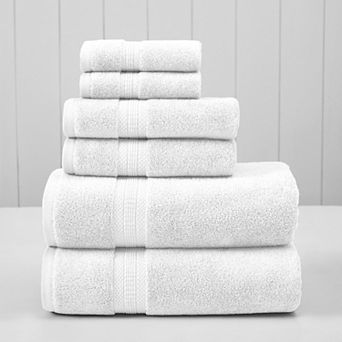 Modern Threads 6 pc Solid Bath Towel Set
