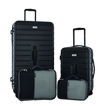 Wrangler 4 pc Hardside Trunk Spinner Luggage Set