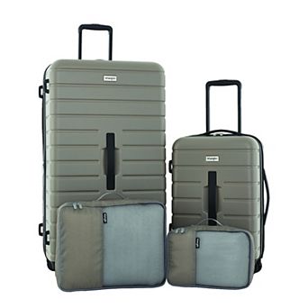 Wrangler 4 pc Hardside Trunk Spinner Luggage Set