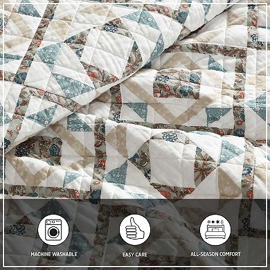Wrangler Annie Geometric Print Quilt Set with Shams