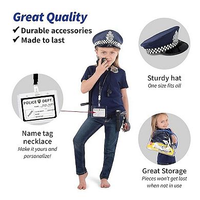 Police Dress Up Toy Set