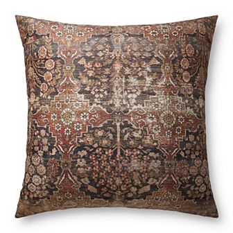 Loloi Red Multi Floor Cushion