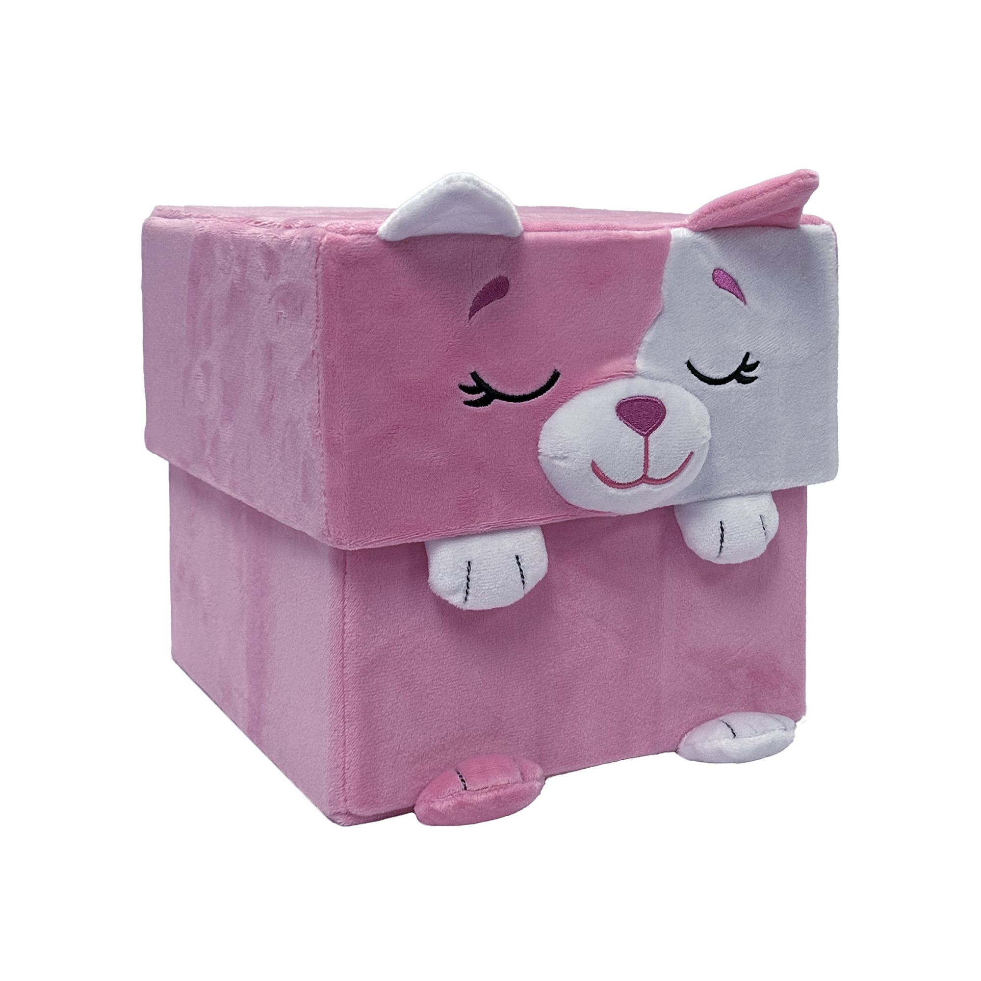 Happy Nappers Adorable Storables Cat 8 in. Character Box & 15 in. Plush Toy