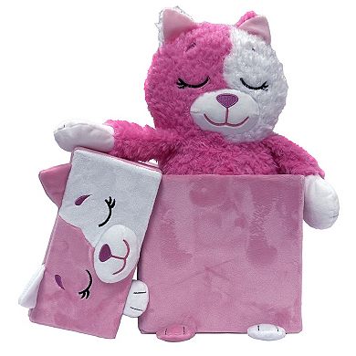 Happy Nappers Adorable Storables Cat 8 in. Character Box & 15 in. Plush Toy