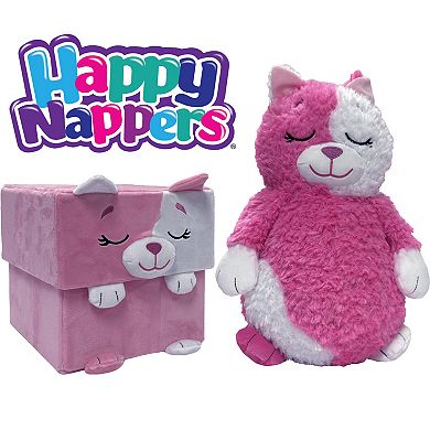 Happy Nappers Adorable Storables Cat 8 in. Character Box & 15 in. Plush Toy