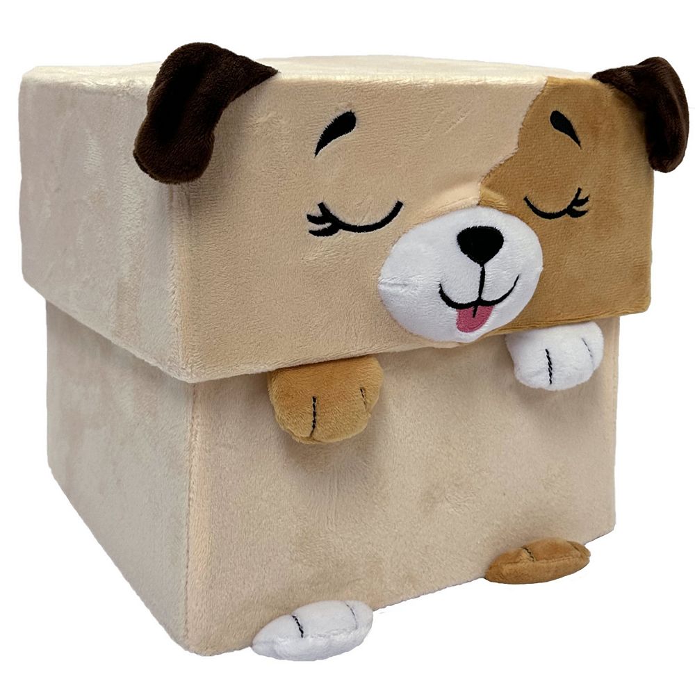 Happy Nappers Adorable Storables Dog 8 in. Character Box & 15 in. Plush Toy