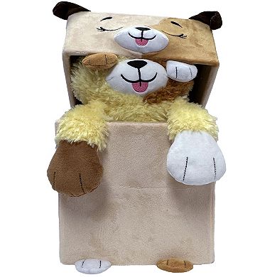 Happy Nappers Adorable Storables Dog 8 in. Character Box & 15 in. Plush Toy