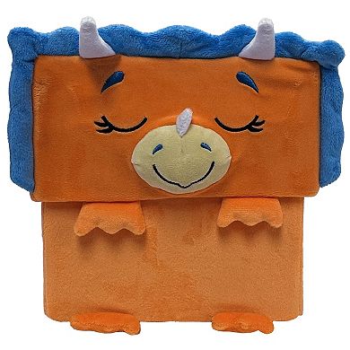 Happy Nappers Adorable Storables Dino Triceratops 8 in. Character Box & 15 in. Plush Toy