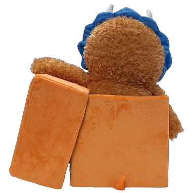 Happy Nappers Adorable Storables Dino Triceratops 8 in. Character Box & 15 in. Plush Toy