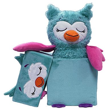 Happy Nappers Adorable Storables Owl 8 in. Character Box & 15 in. Plush Toy