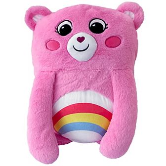 Happy Nappers Adorable Storables Cheer Bear Pillow Pocket Pal - Plush Pillow Case w/ Weighted Paws