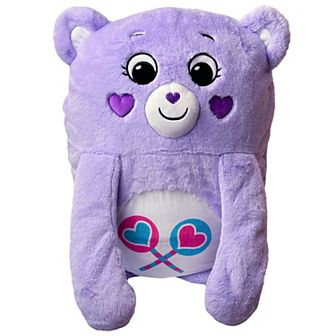 Happy Nappers Adorable Storables Share Bear Pillow Pocket Pal - Plush Pillow Case w/ Weighted Paws