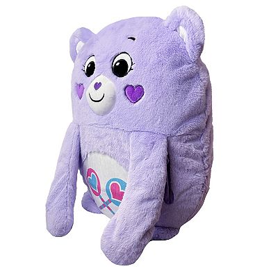 Happy Nappers Adorable Storables Share Bear Pillow Pocket Pal - Plush Pillow Case w/ Weighted Paws