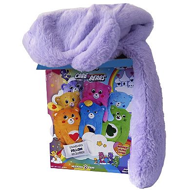 Happy Nappers Adorable Storables Share Bear Pillow Pocket Pal - Plush Pillow Case w/ Weighted Paws
