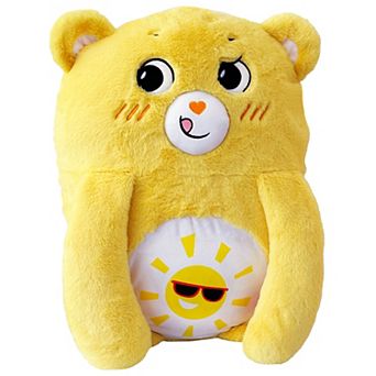 Happy Nappers Adorable Storables Funshine Bear Pillow Pocket Pal - Plush Pillow Case w/ Weighted Paws