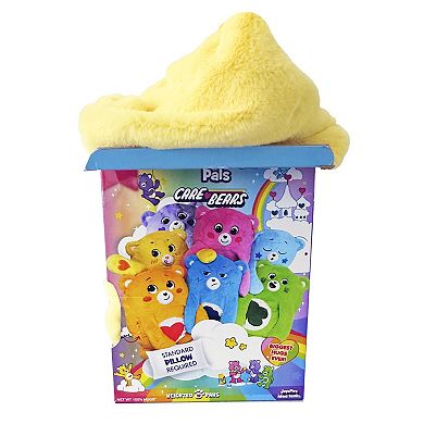 Happy Nappers Adorable Storables Funshine Bear Pillow Pocket Pal - Plush Pillow Case w/ Weighted Paws