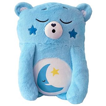 Happy Nappers Adorable Storables Bedtime Bear Pillow Pocket Pal - Plush Pillow Case w/ Weighted Paws