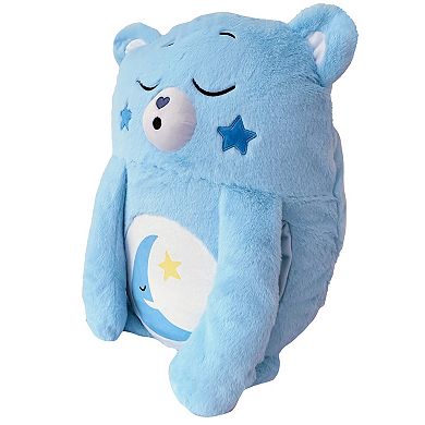 Happy Nappers Adorable Storables Bedtime Bear Pillow Pocket Pal - Plush Pillow Case w/ Weighted Paws