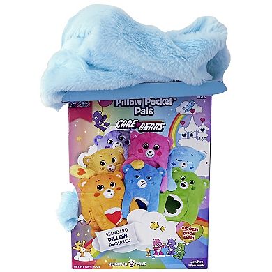 Happy Nappers Adorable Storables Bedtime Bear Pillow Pocket Pal - Plush Pillow Case w/ Weighted Paws