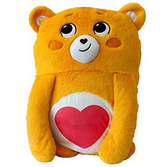 Happy Nappers Adorable Storables Tenderheart Bear Pillow Pocket Pal - Plush Pillow Case w/ Weighted Paws