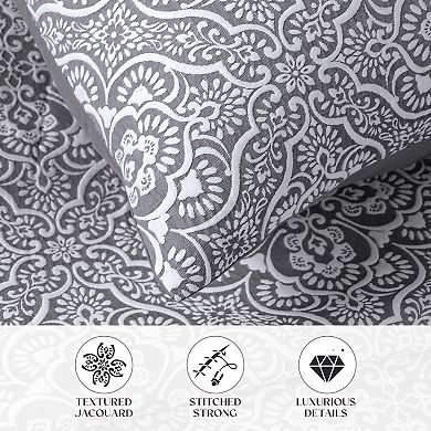 SUPERIOR Enzy Medium Weight Medallion Matelasse Quilt & Sham Set