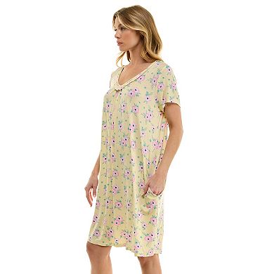 Women's Croft & Barrow® Print Short Sleeve Nightgown