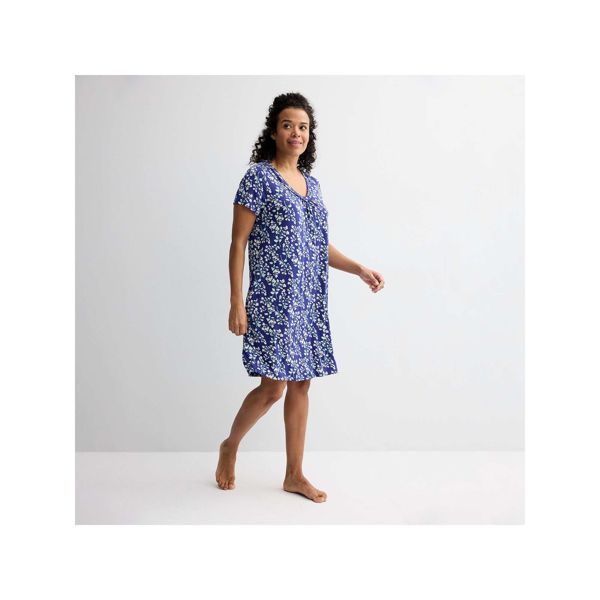 Womens Croft & Barrow® Print Short Sleeve Nightgown, Size: XS, Tansy Flor