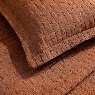 SUPERIOR Madrid Cotton Medium Weight Matelasse Bedspread & Sham Set