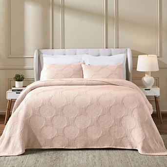 SUPERIOR Tanta Circles Woven Medium Weight Cotton Coverlet