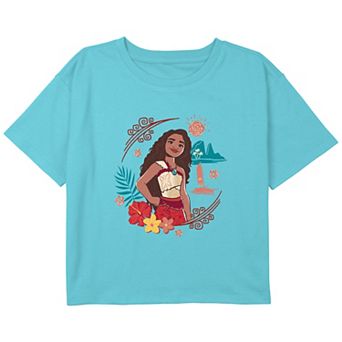 Disney's Moana 2 Fearless Princess Girls 7-16 Cropped Graphic Tee